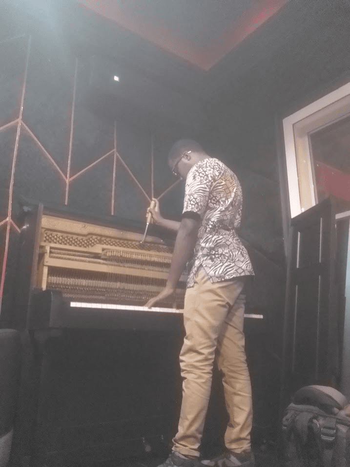 Tuning a studio upright